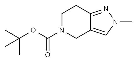 5-BOC-2-甲基-6,7-二氢-2H-吡唑并[4,3-C]吡啶 结构式