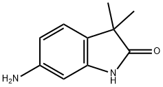 6-氨基-3,3-二甲基吲哚啉-2-酮 结构式