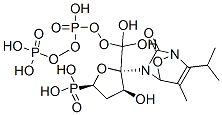 [hydroxy-[hydroxy-[[(2R,3S,5R)-3-hydroxy-5-(5-methyl-2-oxo-4-propan-2- yloxy-pyrimidin-1-yl)oxolan-2-yl]methoxy]phosphoryl]oxy-phosphoryl]oxy phosphonic acid 结构式