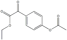 2-(4-乙酰氧基苯基)-2-氧代乙酸乙酯 结构式