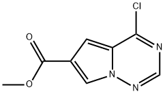 4-氯吡咯并[1,2-F][1,2,4]三嗪-6-甲酸甲酯 结构式