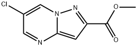 METHYL 6-CHLOROPYRAZOLO[1,5-A]PYRIMIDINE-2-CARBOXYLATE 结构式