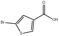 5-溴噻吩-3-羧酸 结构式