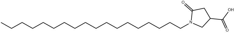 1-OCTADECYL-5-OXOPYRROLIDINE-3-CARBOXYLIC ACID 结构式