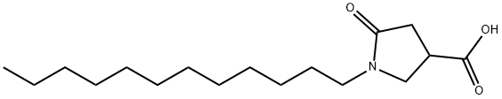 1-十二烷基-5-氧代吡咯烷-3-羧酸 结构式