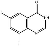 6,8-DIIODO-4-QUINAZOLONE 结构式