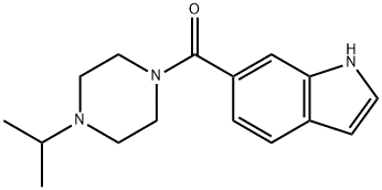 (1H-INDOL-6-YL)-(4-ISOPROPYL-PIPERAZIN-1-YL)-METHANONE 结构式