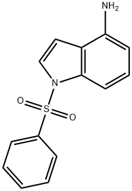 4-Amino-1-(phenylsulfonyl)-indole 结构式