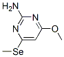 2-Pyrimidinamine, 4-methoxy-6-(methylseleno)- (9CI) 结构式