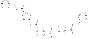 Isophthalic acid bis(4-benzyloxycarbonylphenyl) ester 结构式