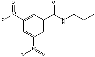 3,5-二硝基-N-丙基苯甲酰胺 结构式