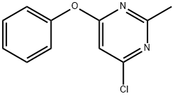 4-CHLORO-2-METHYL-6-PHENOXYPYRIMIDINE 结构式