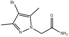 2-(4-溴-3,5-二甲基-吡唑-1-基)乙酰胺 结构式