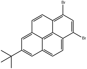 1,3-二溴-7-叔丁基芘 结构式
