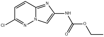 6-氯咪唑并[1,2-B]哒嗪-2-基氨基甲酸乙酯 结构式