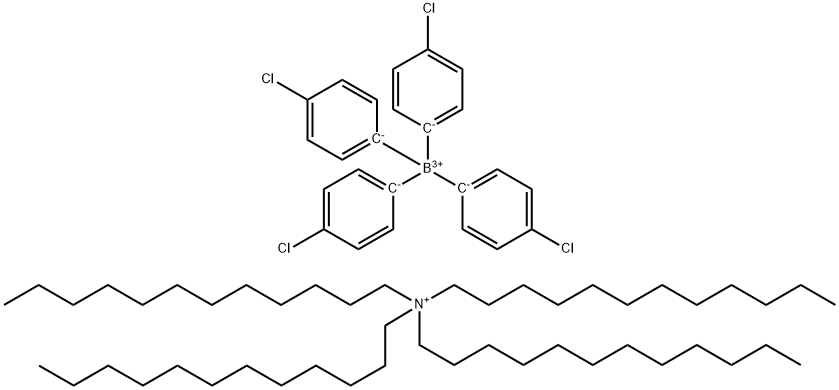 四(4-氯苯基)硼酸盐 四十二烷基铵盐 结构式