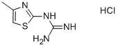 4-甲基噻唑-2-基鸟嘌呤盐酸盐 结构式