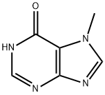 7-甲基-7H-嘌呤-6-醇 结构式