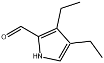 3,4-二乙基吡咯-2-甲醛 结构式