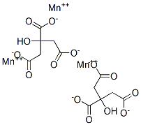 2-羟基-1,2,3-丙烷三羧酸锰盐(2:3) 结构式