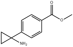 4-(1-氨基环丙基)-苯甲酸甲酯盐酸盐 结构式