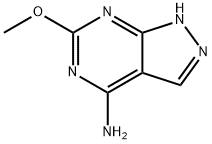 4-AMINO-6-METHOXY-1H-PYRAZOLO[3,4-D]PYRIMIDINE 结构式