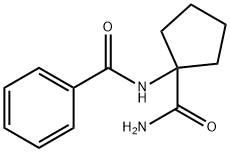 N-(1-CARBAMOYL-CYCLOPENTYL)-BENZAMIDE 结构式