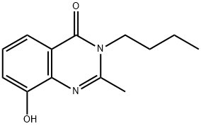 4(3H)-Quinazolinone,  3-butyl-8-hydroxy-2-methyl- 结构式