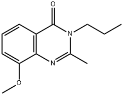 4(3H)-Quinazolinone,  8-methoxy-2-methyl-3-propyl- 结构式