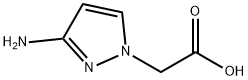 3-氨基吡唑-1-乙酸 结构式