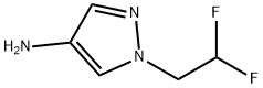 1-(2,2-二氟乙基)-1氢-吡唑-4-氨 结构式