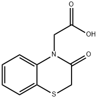 (2,3-二氢-3-氧代-4H-1,4-苯并噻嗪-4-基)乙酸 结构式