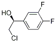(1S)-2-氯-1-(3,4-二氟苯基)乙醇 结构式