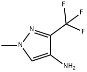 1-甲基-3-三氟甲基-1H-吡唑-4-胺 结构式