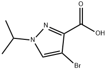 4-溴-1-丙-2-基-吡唑-3-羧酸 结构式