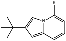 5-BROMO-2-TERT-BUTYL-INDOLIZINE 结构式