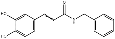 2-PropenaMide, 3-(3,4-dihydroxyphenyl)-N-(phenylMethyl)- 结构式