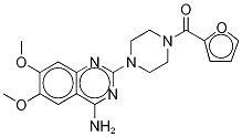 哌唑嗪-D<SUB>8</SUB> 结构式