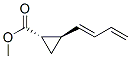 Cyclopropanecarboxylic acid, 2-(1,3-butadienyl)-, methyl ester, [1alpha,2beta(E)]- 结构式