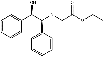 2-((1S,2R)-2-羟基-1,2-二苯基乙基氨基)乙酸乙酯 结构式