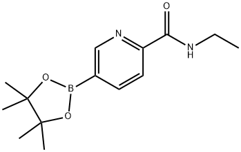 2-(乙基氨甲酰基)吡啶-5-硼酸频哪醇酯 结构式