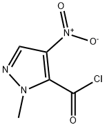 2-甲基-4-硝基-3-吡唑甲酰氯 结构式