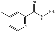 2-Pyridinecarboximidic  acid,  4-methyl-,  hydrazide 结构式
