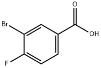 3-溴-4-氟苯甲酸 结构式