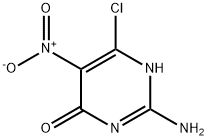 2-氨基-4-氯-5-硝基-6-羟基嘧啶 结构式