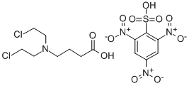 4-(Bis(2-chloroethyl)amino)butyric acid 2,4,6-trinitrobenzenesulfonate 结构式