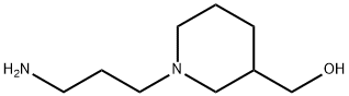 [1-(3-氨基丙基)哌啶-3-基]甲醇 结构式