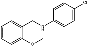 4-chloro-N-[(2-methoxyphenyl)methyl]aniline 结构式