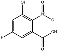 5-氟-3-羟基-2-硝基苯甲酸 结构式