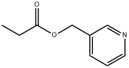 PROPIONIC ACID-[3]PYRIDYLMETHYL ESTER 结构式